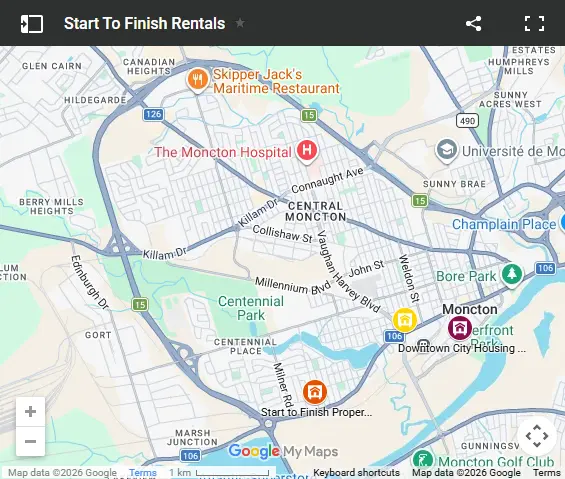 Start to finish map